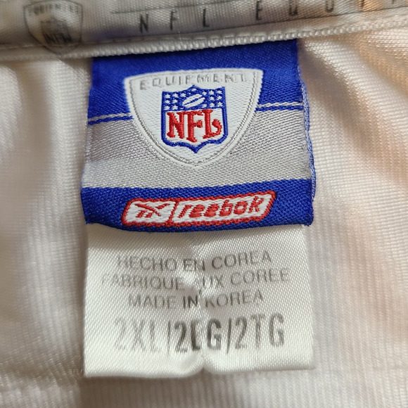 Authentic NFL On Field Sewn Reebok 24 Ty Law New England Patriots Jersey 2XL 495 - Picture 7 of 10
